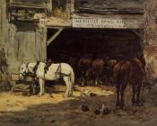 尤金 布丹 : Cour et Ecurie d'un Loueur